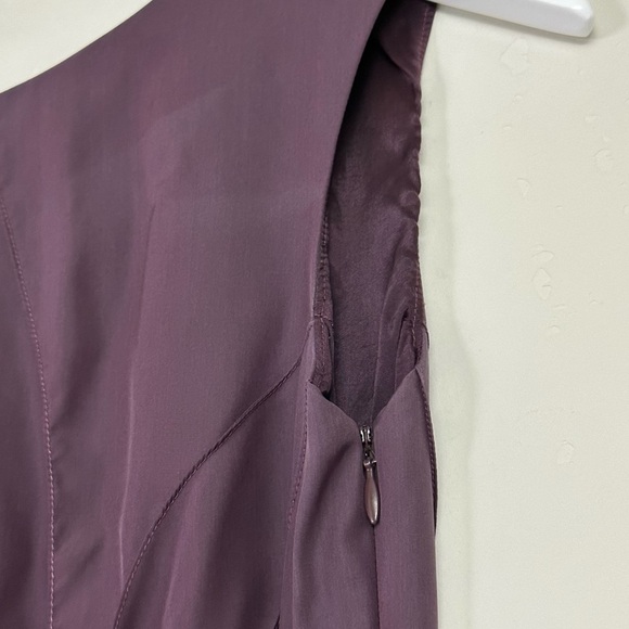 Jil Sander Purple Silk Blend Sleeveless Dress - Picture 8 of 11